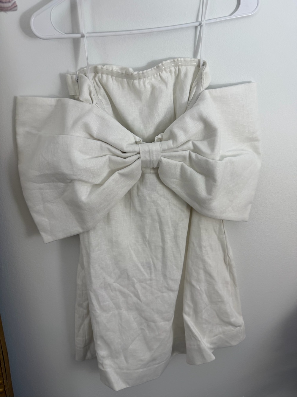 Dish Sleeveless White Linen Dress